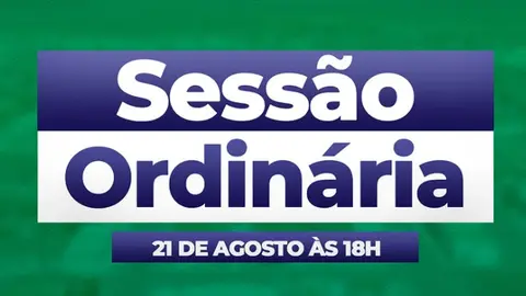 📢 SESSÃO ORDINÁRIA | CÂMARA MUNICIPAL DE TENÓRIO