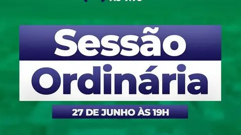 Não esqueça! Sessão Ordinária da Câmara de Tenório/PB acontece dia 27/06