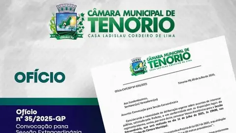 Sessão Extraordinária – Projeto de Lei nº 017/2025