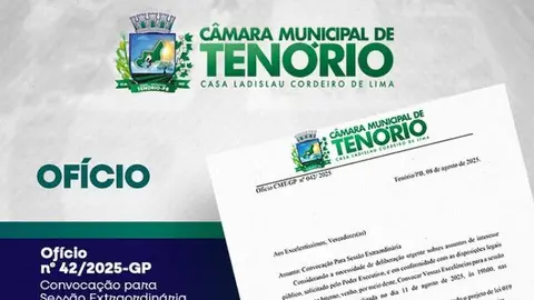CONVOCAÇÃO PARA SESSÃO EXTRAORDINÁRIA