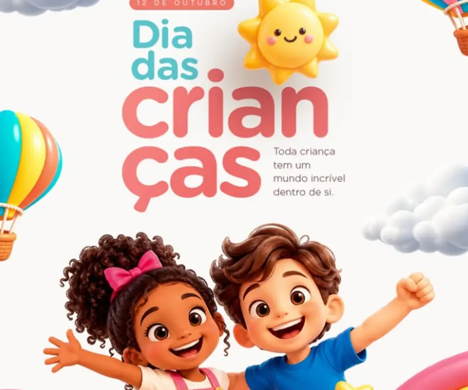 A Câmara Municipal de Tenório parabeniza todas as crianças tenorenses, desejando uma infância repleta de amor, saúde, felicidade e oportunidades.