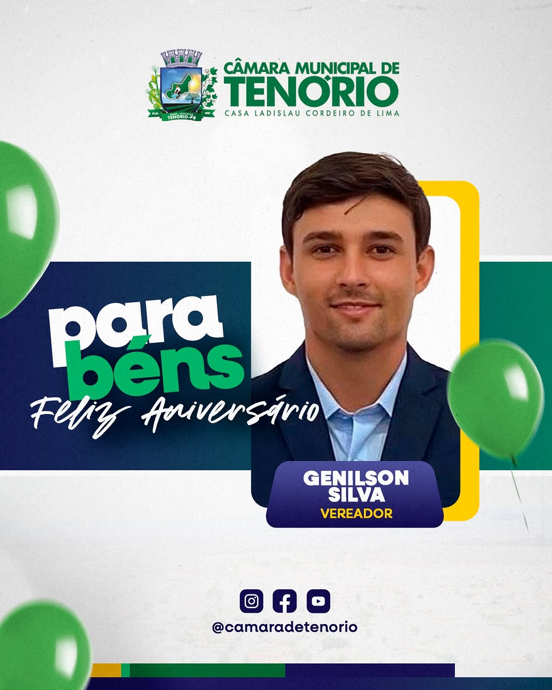 Hoje é dia de celebrar a vida do vereador Genilson Silva!