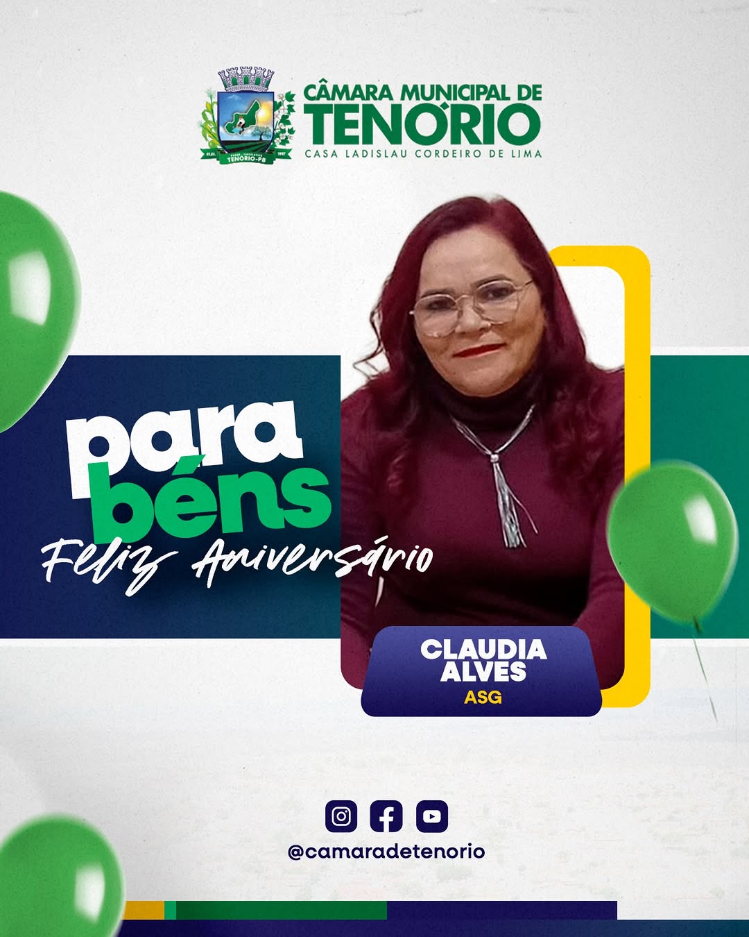 Parabéns, Claudia Alves!