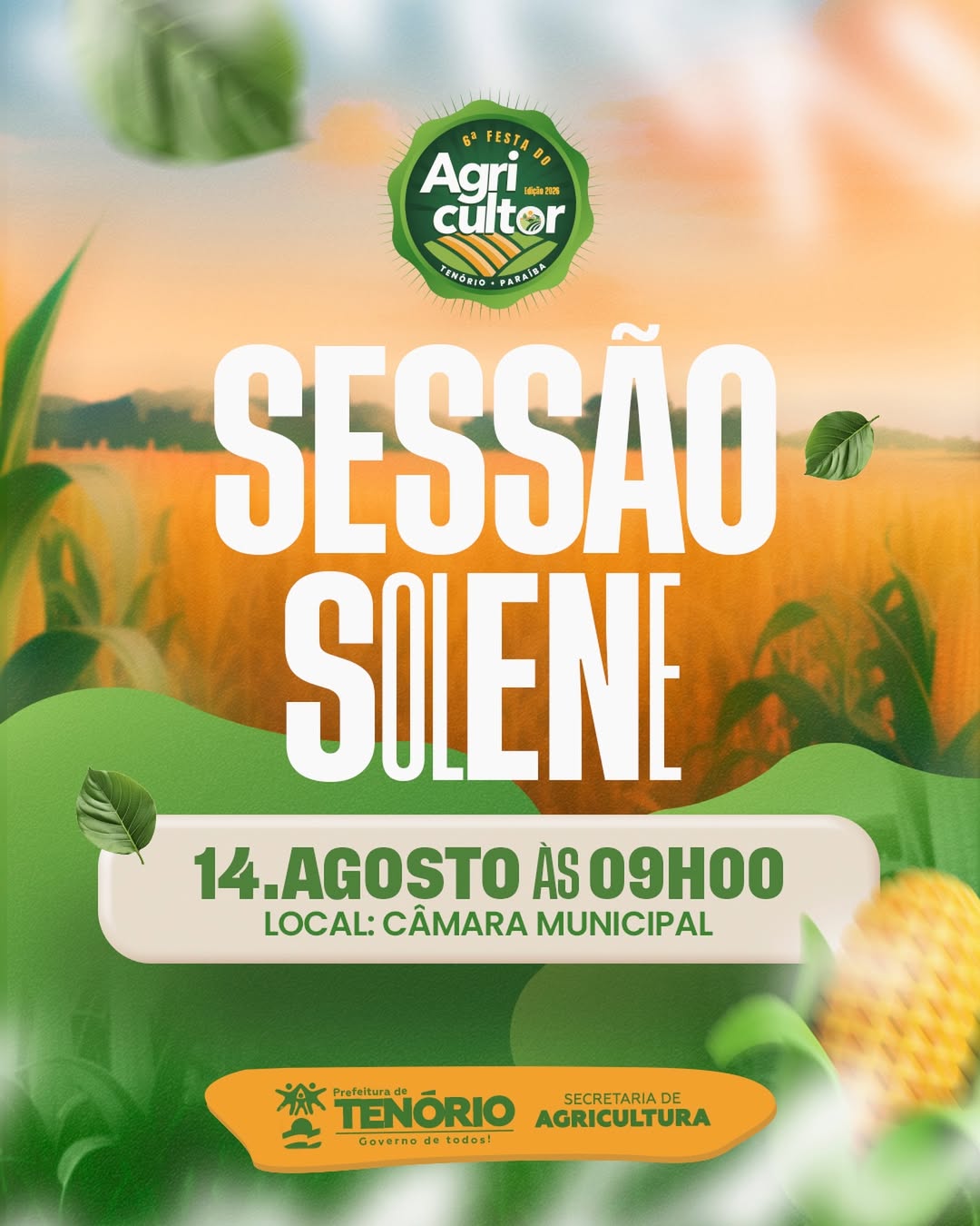 6ª Festa do Agricultor de Tenório - Sessão Solene