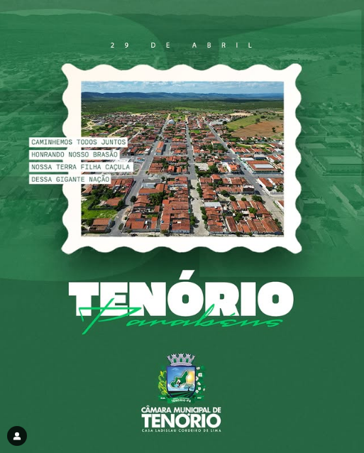 Hoje Tenório celebra sua história!
