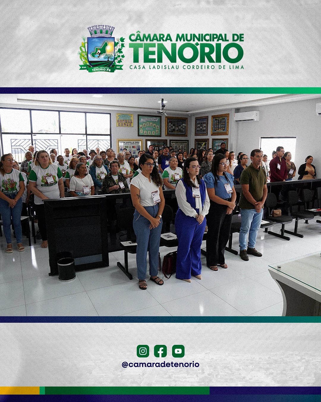 Envelhecimento com dignidade: Câmara de Tenório reúne poder público e população para discutir direitos dos idosos