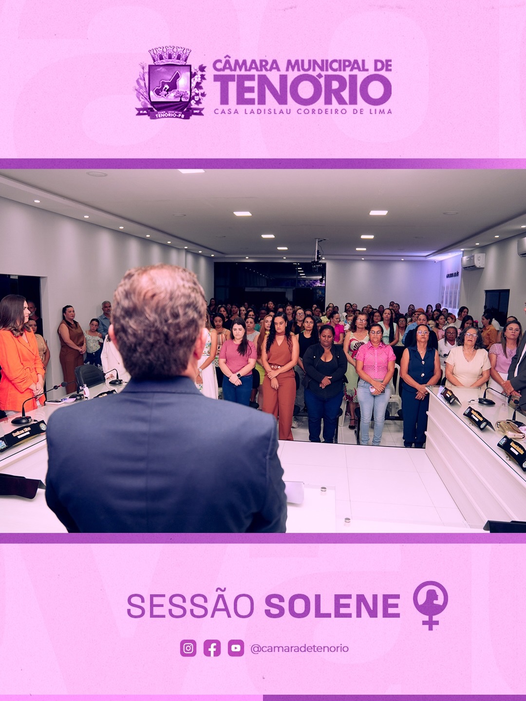 A Sessão Solene em homenagem às mulheres tenorenses 🌸✨